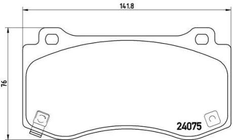 Гальмівні колодки дискові для BREMBO P11 023 фото товару