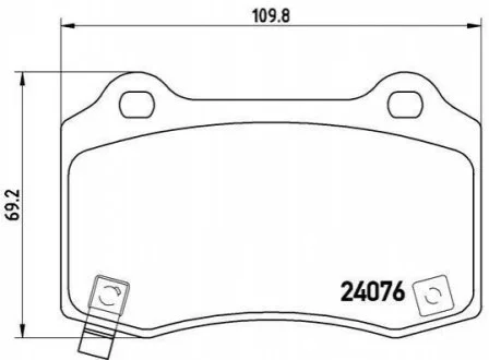 Гальмівні колодки дискові для BREMBO P11 024 фото товару