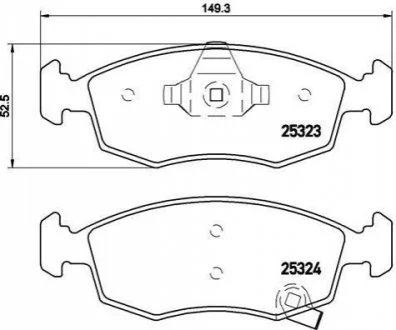 Гальмівні колодки дискові для BREMBO P11 031 фото товару