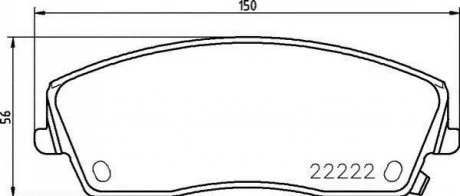Гальмівні колодки дискові для Chrysler, Dodge BREMBO P11 041 фото товару