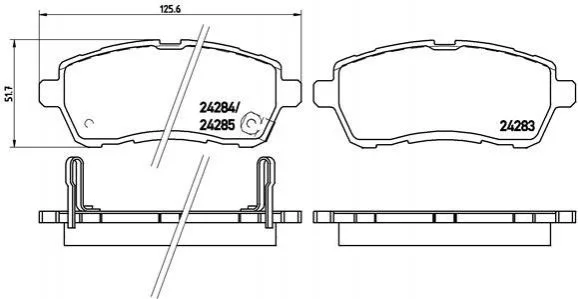 <strong>Гальмівні колодки дискові BREMBO P16013 (фото 1)</strong>