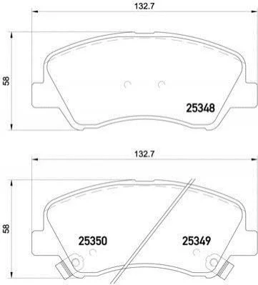 <strong>Гальмівні колодки дискові BREMBO P18025 (фото 1)</strong>