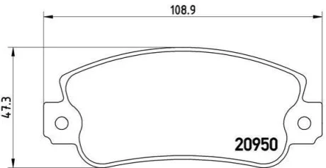 Гальмівні колодки дискові для Fiat, Seat BREMBO P23 021 фото товару