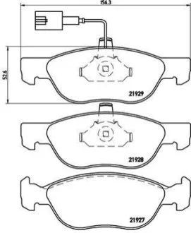 Гальмівні колодки дискові для BREMBO P23 070 фото товару