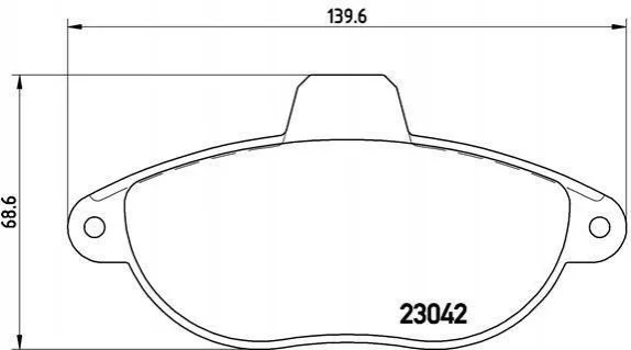 <strong>Гальмівні колодки дискові BREMBO P23 072 (фото 1)</strong>