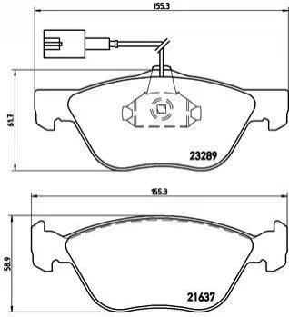 <strong>Гальмівні колодки дискові BREMBO P23077 (фото 1)</strong>