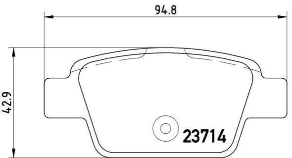 <strong>Гальмівні колодки дискові BREMBO P23 080 (фото 1)</strong>