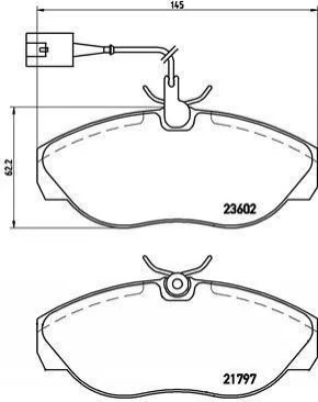 <strong>Гальмівні колодки дискові BREMBO P23 083 (фото 1)</strong>