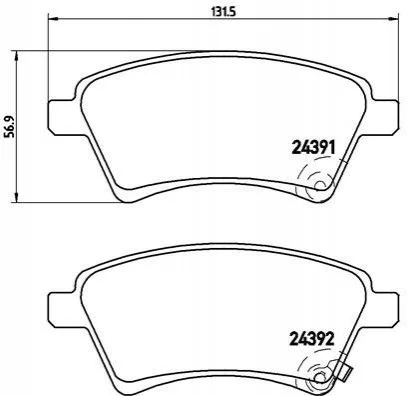 <strong>Гальмівні колодки дискові BREMBO P23105 (фото 1)</strong>