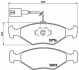 Гальмівні колодки дискові BREMBO P23 122 (фото 1)