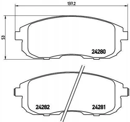 <strong>Гальмівні колодки дискові BREMBO P23126 (фото 1)</strong>