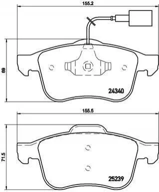 <strong>Гальмівні колодки дискові BREMBO P23 132 (фото 1)</strong>