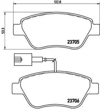 <strong>Гальмівні колодки дискові BREMBO P23 141 (фото 1)</strong>