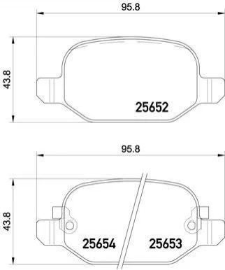 <strong>Гальмівні колодки дискові BREMBO P23 150 (фото 1)</strong>