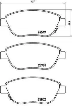 <strong>Гальмівні колодки дискові BREMBO P23 153 (фото 1)</strong>
