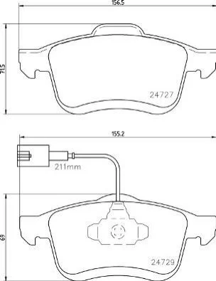 <strong>Гальмівні колодки дискові BREMBO P23 163 (фото 1)</strong>