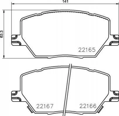 <strong>Гальмівні колодки дискові BREMBO P23 164 (фото 1)</strong>