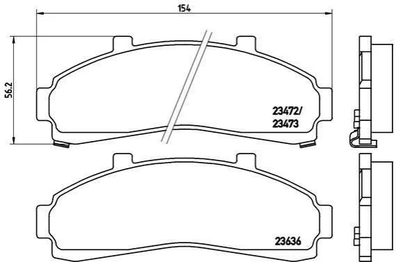 <strong>Гальмівні колодки дискові BREMBO P24 041 (фото 1)</strong>