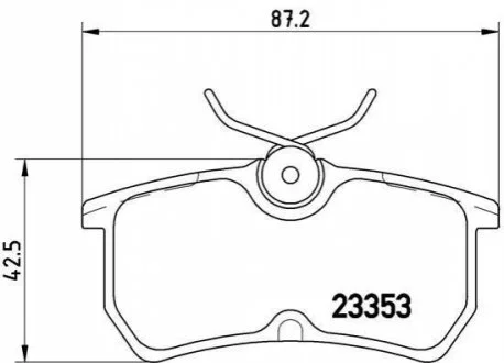 Тормозные колодки дисковые для BREMBO P24047 фото товара