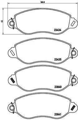 <strong>Тормозные колодки дисковые BREMBO P24 053 (фото 1)</strong>