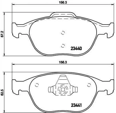 <strong>Гальмівні колодки дискові BREMBO P24 058 (фото 1)</strong>