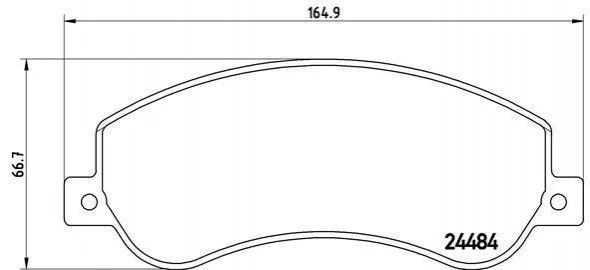 <strong>Тормозные колодки дисковые BREMBO P24 064 (фото 1)</strong>