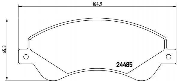 <strong>Гальмівні колодки дискові BREMBO P24065 (фото 1)</strong>