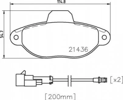 Гальмівні колодки дискові для Ford BREMBO P24 147 фото товару