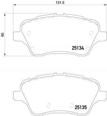<strong>Гальмівні колодки дискові BREMBO P24 151 (фото 1)</strong>