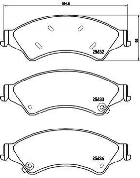 <strong>Гальмівні колодки дискові BREMBO P24 153 (фото 1)</strong>