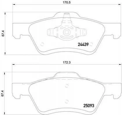 <strong>Гальмівні колодки дискові BREMBO P24 159 (фото 1)</strong>