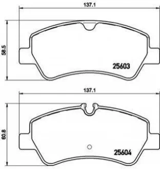 Тормозные колодки дисковые для BREMBO P24 160 фото товара
