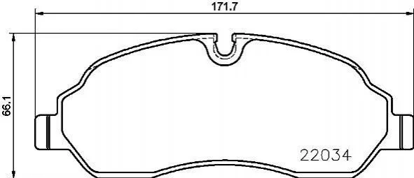 <strong>Гальмівні колодки дискові BREMBO P24 171 (фото 1)</strong>