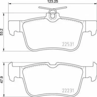Гальмівні колодки дискові для Ford BREMBO P24175 фото товару