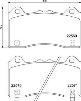 <strong>Гальмівні колодки дискові BREMBO P24 202 (фото 1)</strong>