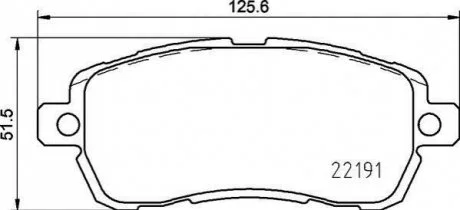 Гальмівні колодки дискові для Ford BREMBO P24 203 фото товару