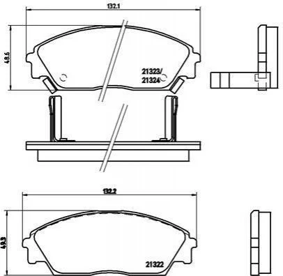 <strong>Гальмівні колодки дискові BREMBO P28 016 (фото 1)</strong>