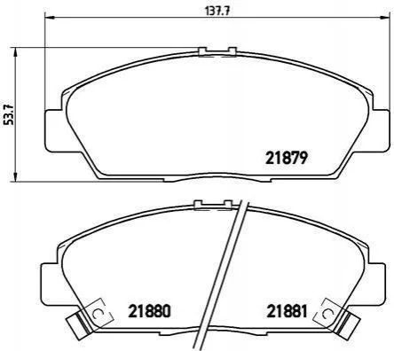 <strong>Гальмівні колодки дискові BREMBO P28 021 (фото 1)</strong>