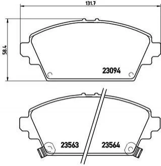 <strong>Гальмівні колодки дискові BREMBO P28029 (фото 1)</strong>