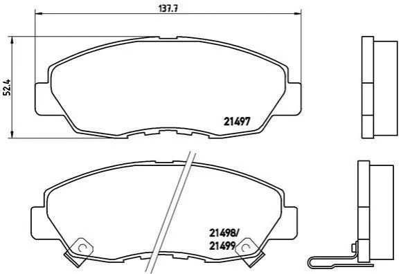 <strong>Гальмівні колодки дискові BREMBO P28 042 (фото 1)</strong>