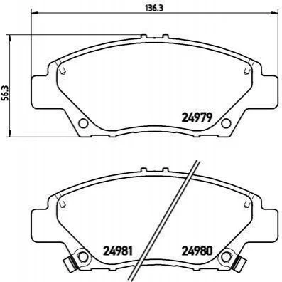 <strong>Гальмівні колодки дискові BREMBO P28050 (фото 1)</strong>