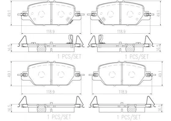 <strong>Гальмівні колодки дискові BREMBO P28 097 (фото 1)</strong>