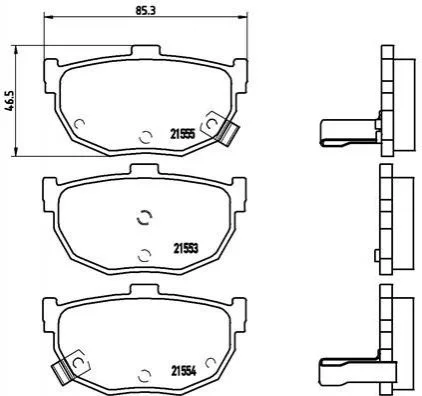 <strong>Гальмівні колодки дискові BREMBO P30003 (фото 1)</strong>