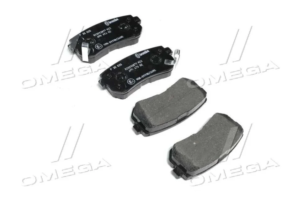 <strong>Колодки гальмівні дискові BREMBO P30025 (фото 1)</strong>