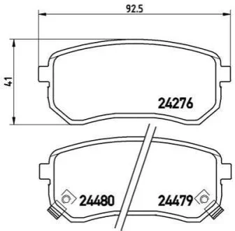 Гальмівні колодки дискові для BREMBO P30 033 фото товару
