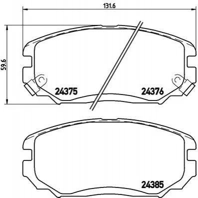 <strong>Гальмівні колодки дискові BREMBO P30038 (фото 1)</strong>