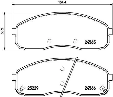 <strong>Гальмівні колодки дискові BREMBO P30 058 (фото 1)</strong>