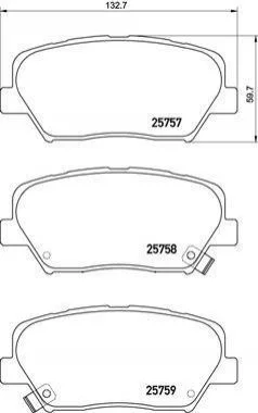 <strong>Гальмівні колодки дискові BREMBO P30 070 (фото 1)</strong>