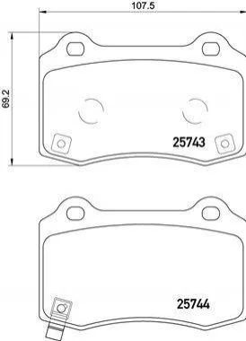 <strong>Гальмівні колодки дискові BREMBO P30074 (фото 1)</strong>