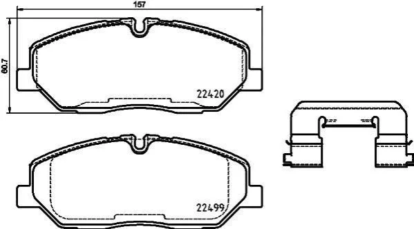 <strong>Гальмівні колодки дискові BREMBO P30 084 (фото 1)</strong>